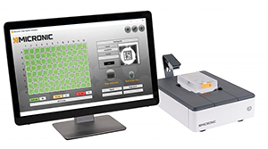 Micronic Code Reader with Computer Screen and Software